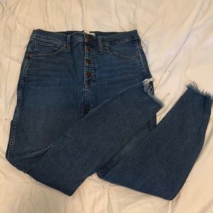 Madewell 10” high rise skinny jeans size 30